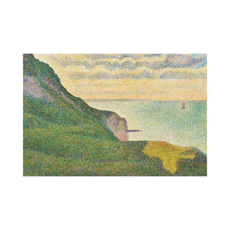 Seascape At Port-en-Bessin, Normandy, 1888 by Georges Seurat - Wrapped Canvas Print, 20.32 cm H x 30.48 cm W