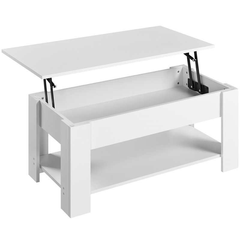 Table basse Ajeem, H 19,5 po x L 47,5 po x l 23,5 po, Brun rustique