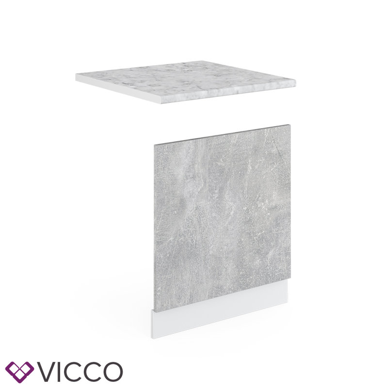 Carrel 66.8cm Kitchen Pantry, Concrete