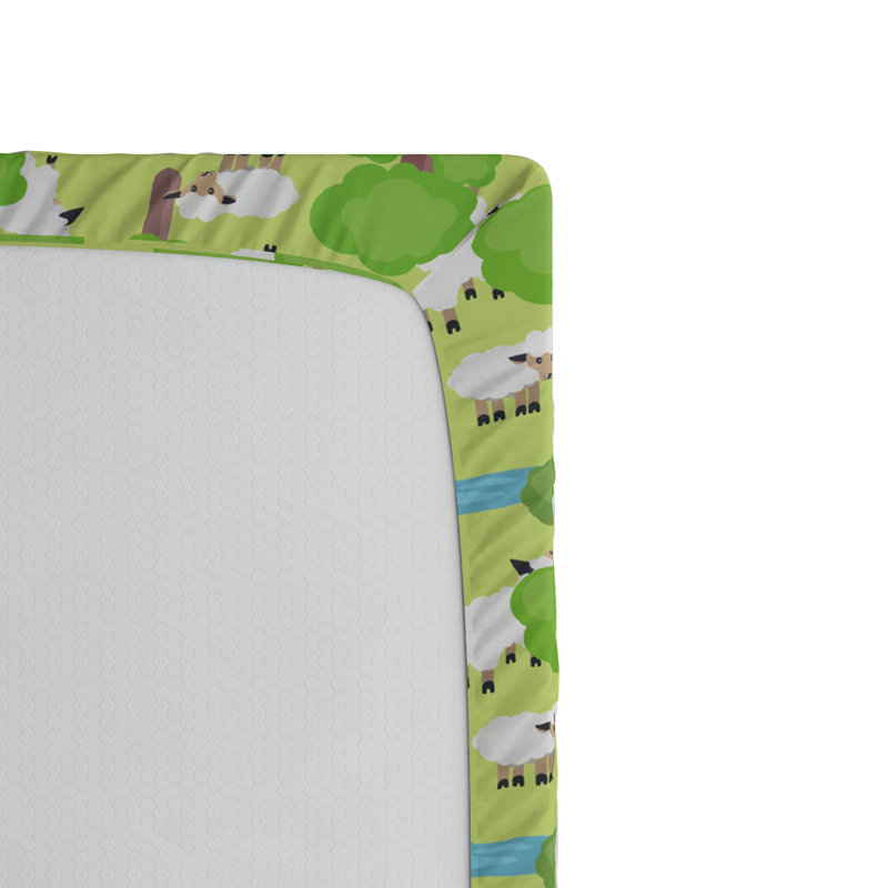 Microfiber Animal Print Fitted Sheet, Full Fitted Sheet