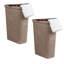Panier à linge mince, capacité de 40 litres, couvercle à charnières, paquet de 2-112438265-81245418