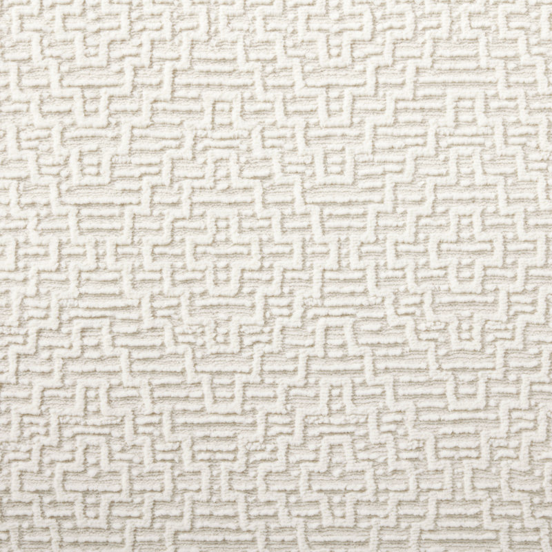 Ivory High-Low Textured Synthetic Runner Rug 1'9" x 7'2"