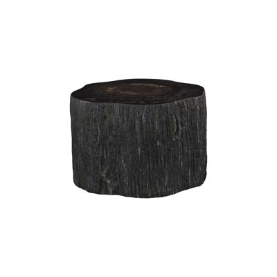Table basse Chaka Petrified, brute, noire, haute