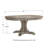 Caius Extendable Oval with Solid Wood Base Dining Table
