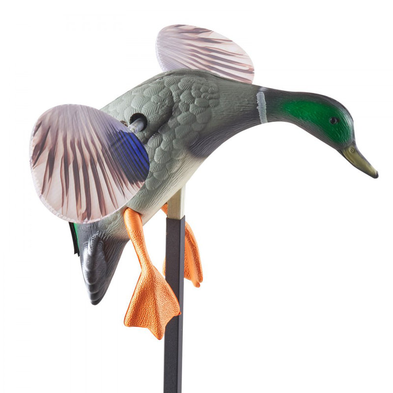 Paquet de 1 leurre de canard réaliste bleu sarcelle pour la chasse Spinning Wing Motion