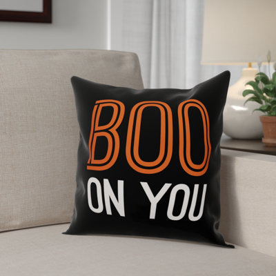 Boo on You Throw Pillow