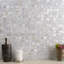 Carreau de mosaïque murale en coquillage 1 "x 1" Noburi-36948581
