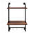 Versatile Industrial Pipe Shelf with Multiple Tiers and Hooks for Various Spaces
