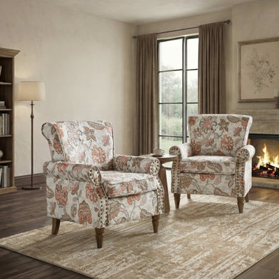 Fauteuil rembourré avec garniture cloutée l 30 po Asul