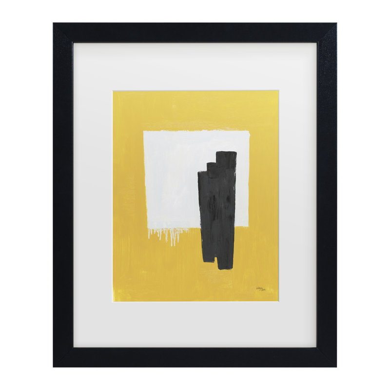 Œuvre encadrée «ologia bolle », H 13 po x l 16 po, Noir