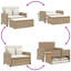 Canapé d'extérieur en rotin beige pour 2 personnes-86731731-86731730