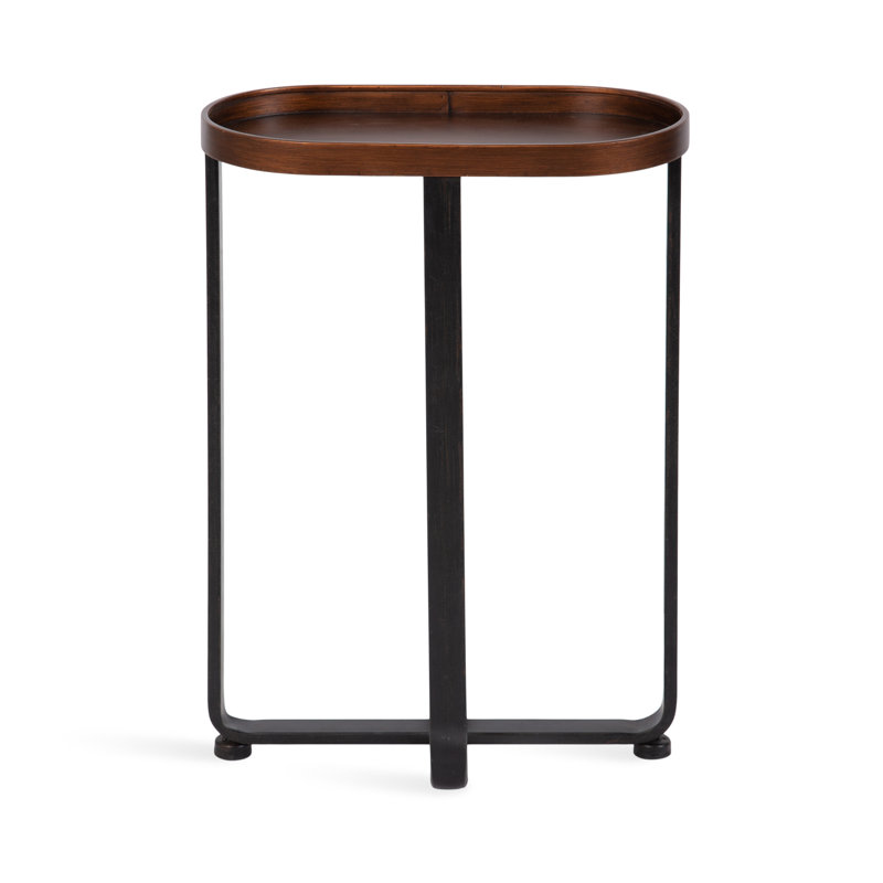 Rodez Frame End Table, Bronze