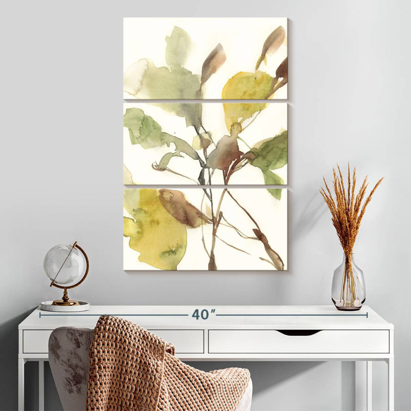 Ebbing Leaves II, 32" H x 20" W