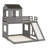 Bunk Bed, Loft Bed With Playhouse, Farmhouse, Ladder, Slide And Guardrails-883898008