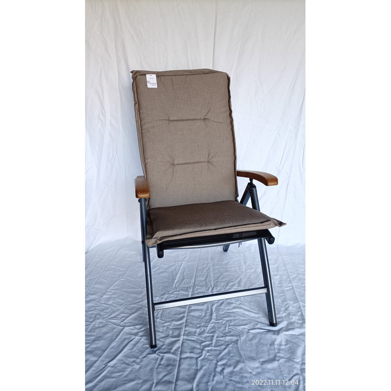 Frisco Folding Chair, York New Classic Seat Cushion, Taupe
