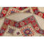 Tapis ivoire / rouge en laine noué à la main de conception unique 3 pi 2 po New Age