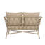 Boho-Inspired Outdoor Wicker Loveseat With Water-Resistant Cushions