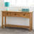 Millwood Pines Solid Pinewood Console Table, Rustic Farmhouse Sofa Table with Storage Drawers and Open Display Shelf, Narrow Accent Table for Entryway & Hallway-239282895
