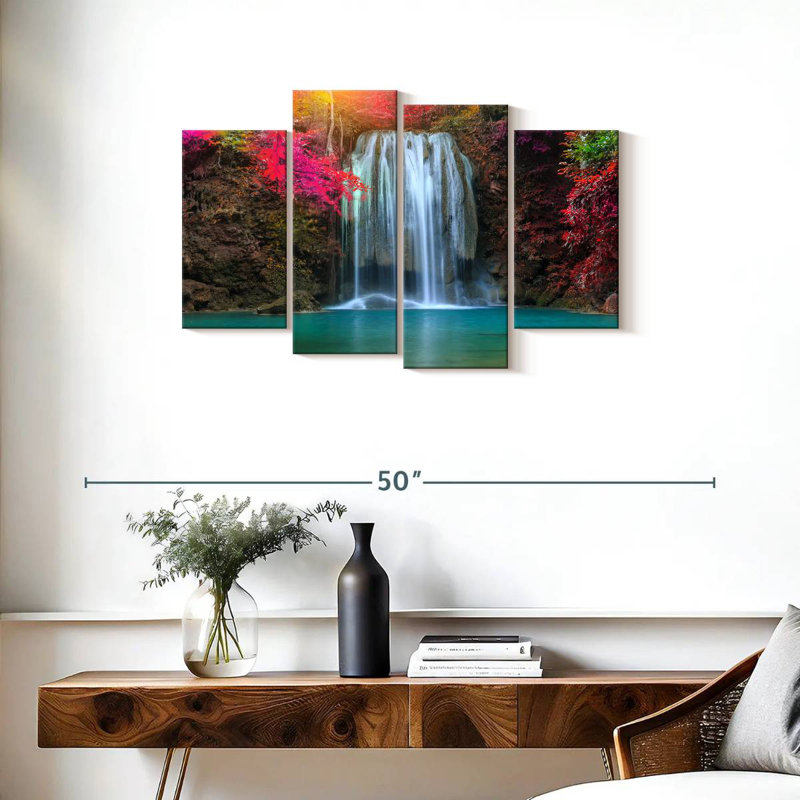 Marchelle Amazing Erawan Waterfall, 22'' H x 36'' W