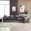 Tissu modulaire en chenille, canapé en forme de U à 5 nuages avec coussins, coussin épais pour le salon, 5 sièges, coussins et coussins