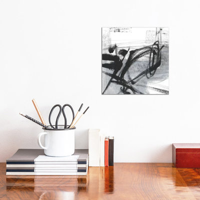 Scribble Script I by Ethan Harper - Wrapped Canvas Painting