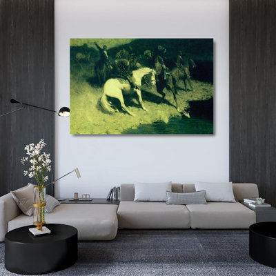 Canora Grey Remington, Frederic Gallery Wrapped Canvas Art Titled: Fired On