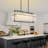 Modern Rectangle Black Crystal Chandeliers