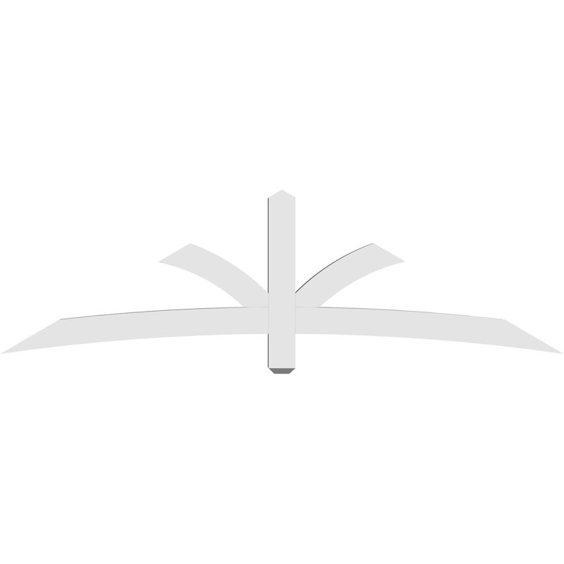 Support pour pignon Davenport, H 24,5 po x l 84 po (pas: 7/12), P 4 po x F 4 po, PVC