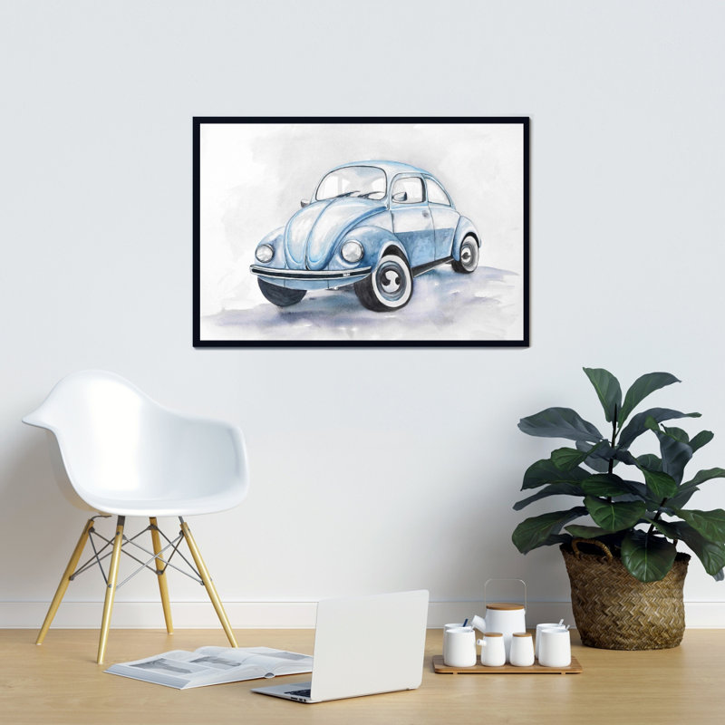 " Beetle Blue Car "