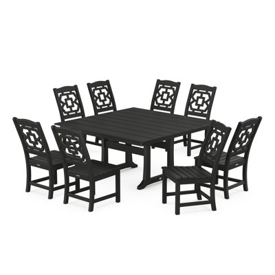 POLYWOOD® Martha Stewart By POLYWOOD 8 - Person Square Outdoor Dining ...
