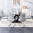 Crystalynn 55 L x 35.4 W Glass Tabletop Dining Table Set-1856474880
