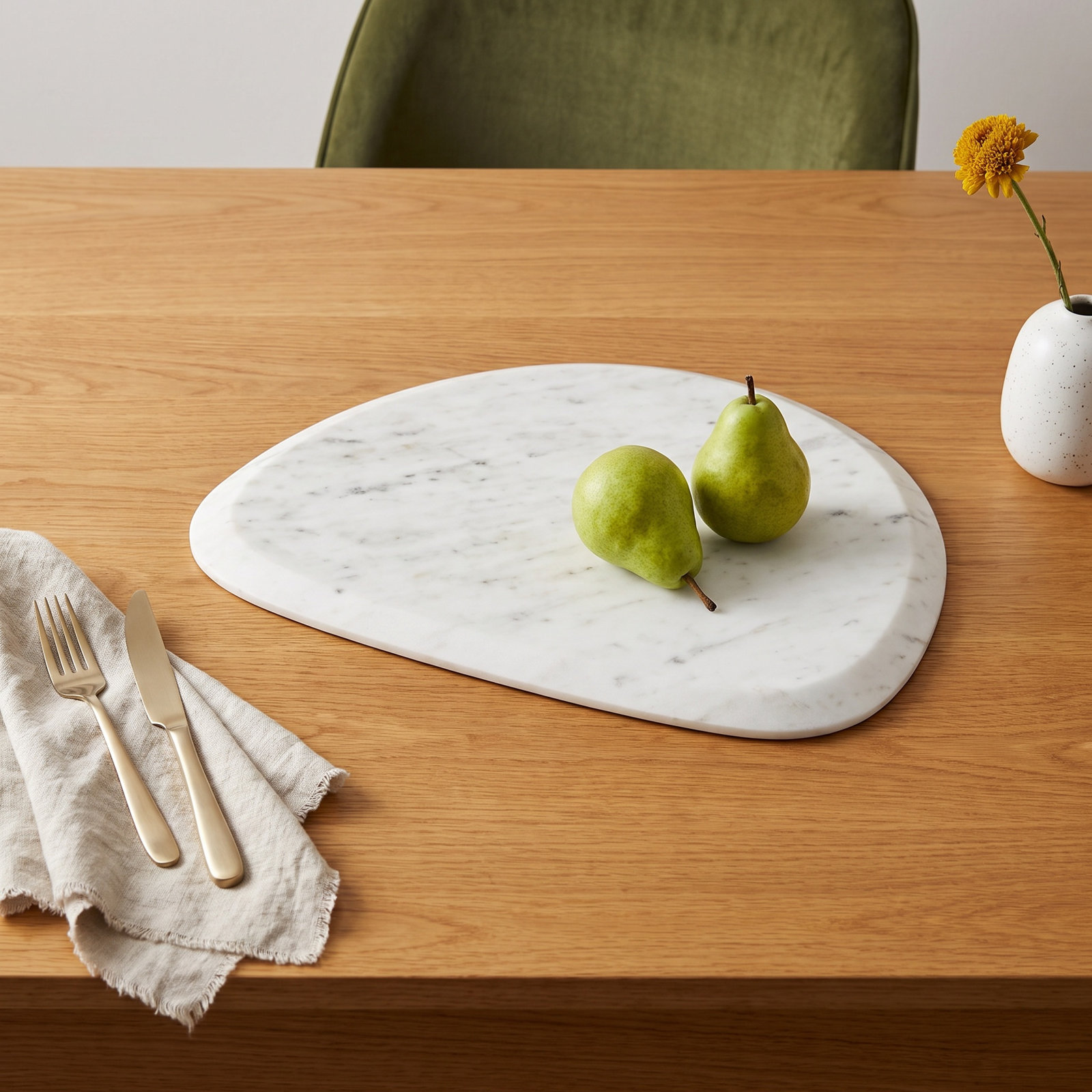 Zion Abstract Marble Cheese Board, 0.5" H x 12" W x 18" D