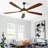 Large Outdoor Ceiling Fan With Remote Control And Light With Three-Color Dimming, 5 Reversible Wooden Blades, Modern Garden, Patio, Farmhouse, Living Room And Bedroom Ceiling Fan-97287736