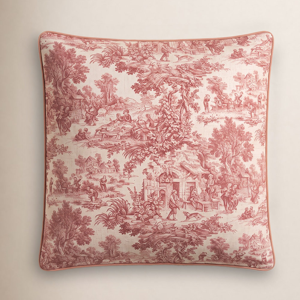 Robbie 20" x 20" Throw Pillow, Burgundy