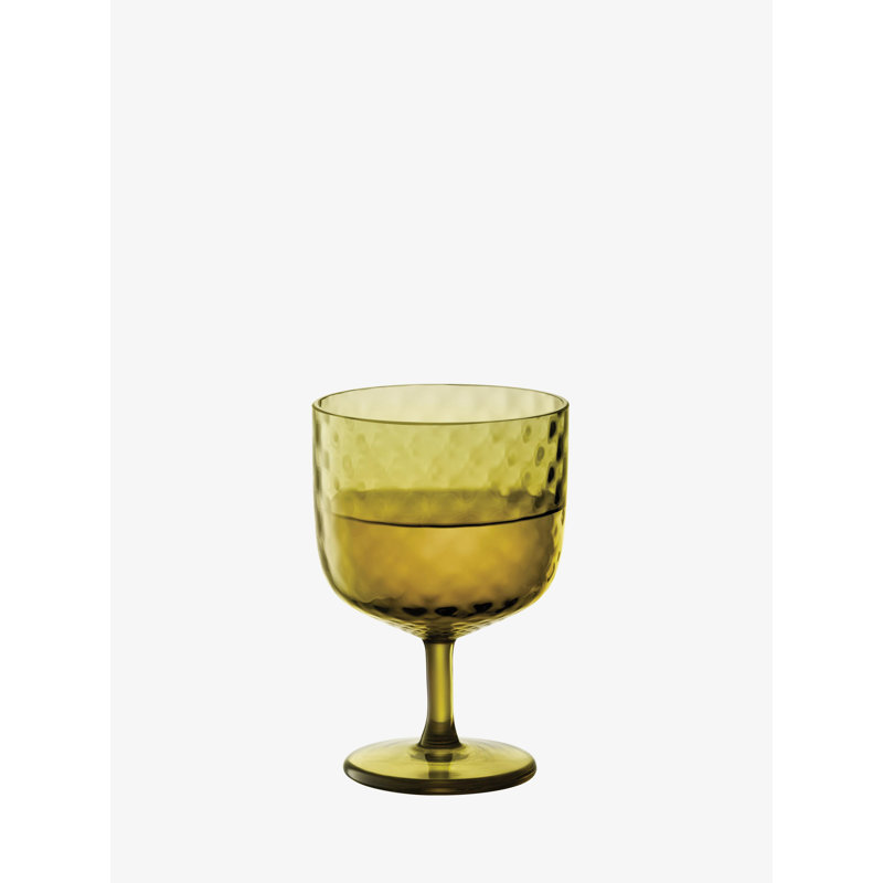 Dapple 11oz. Handmade Red Wine Glass Set, Woodland Green