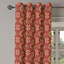 Rideau décoratif à œillets 2 panneaux East Urban Home, 50 po, rubis beige-106364863