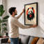 Panda With Rose Japandi - Print-1600336437-1600336434
