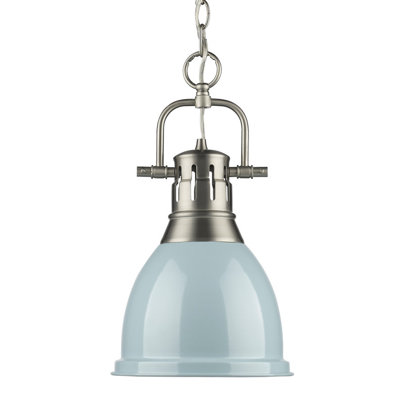 Alethia 1 - Light Pendant, Seafoam, Pewter