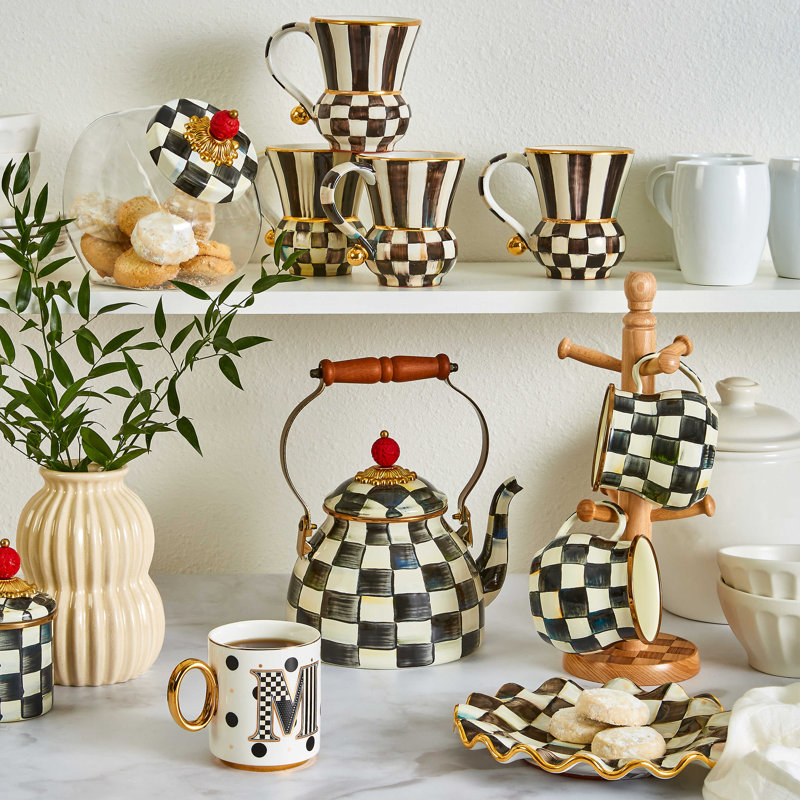 Courtly Check® Ceramic Fluted Dessert Plate