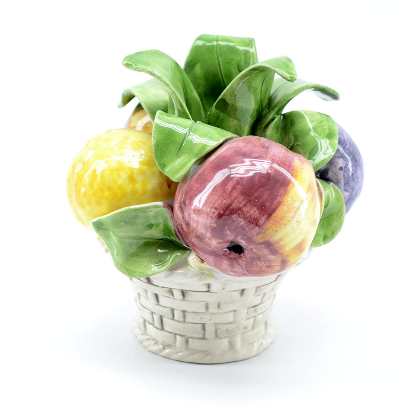 Authentic Capodimonte Fruit Candle Holder
