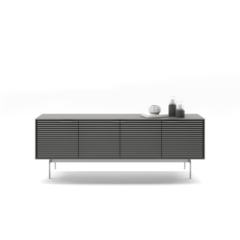 Align Media Console, 28.5”H x 81”L x 18”W, Satin White