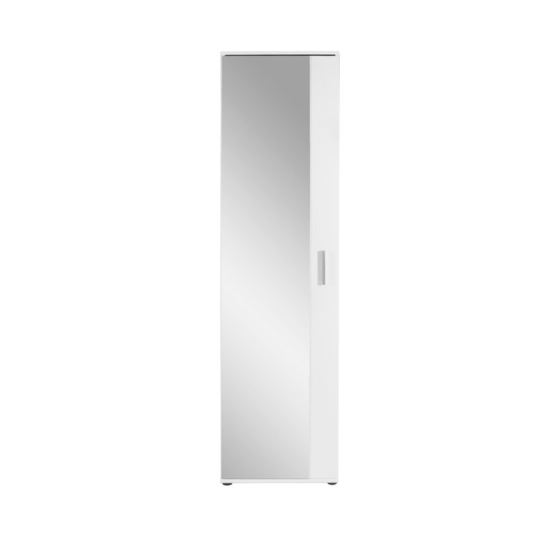 Deshaunta 1 Door Manufactured Wood Wardrobe, White
