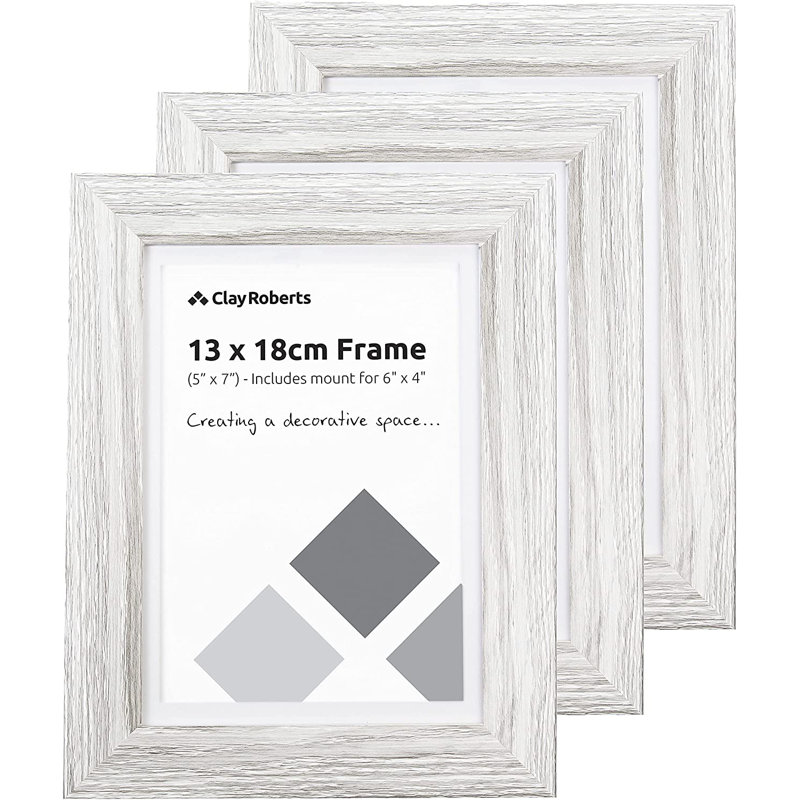 Single Picture Frame - Frames Included: 3, Grey