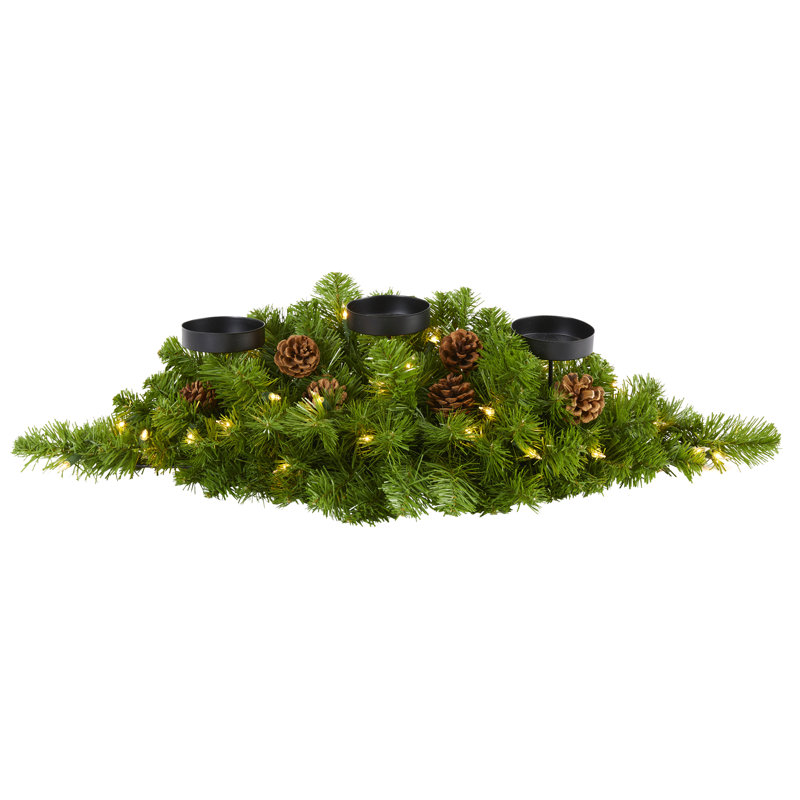Pine Candelabrum Arrangement
