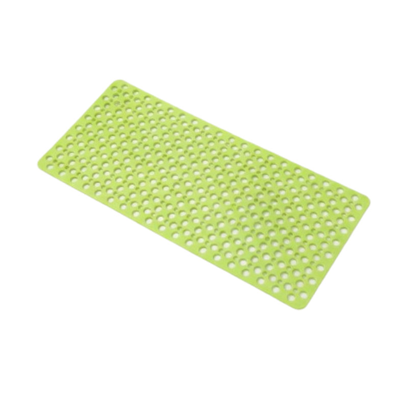 Tapis de bain antidérapant en Tpe vert 30 po x 17 po