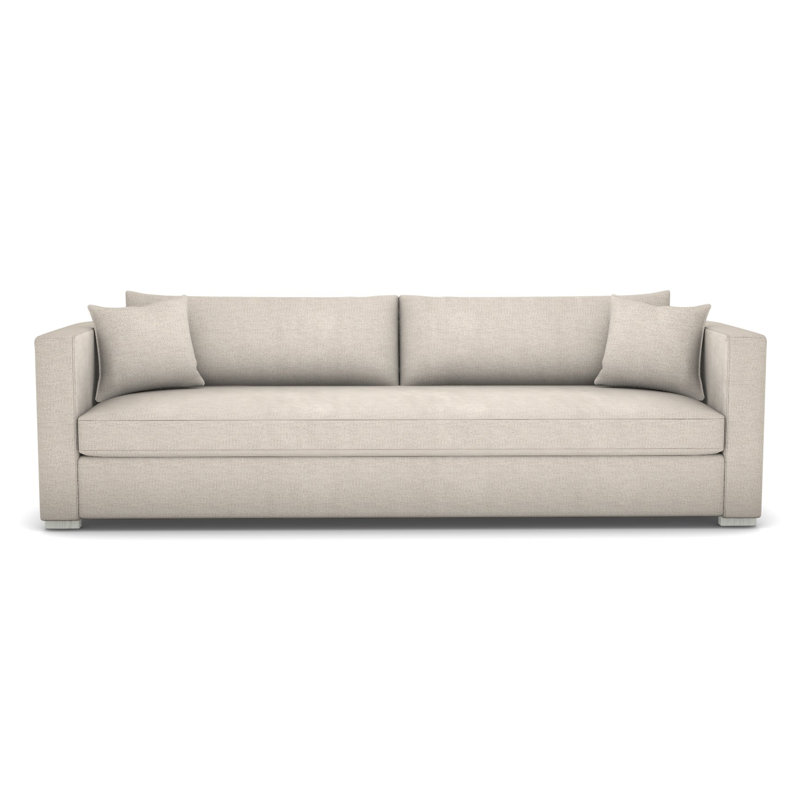 Brandt Bench Seat Extended Sofa, Impala Linen, Casa Blanca
