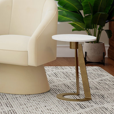 Table d'appoint Devas - blanc