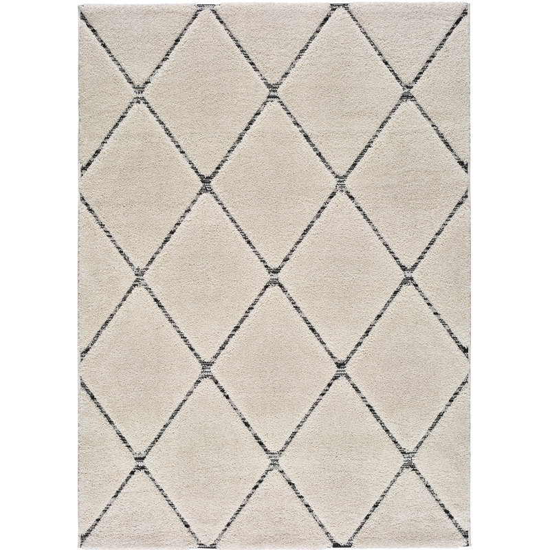 Linsey Geometric Shag Area Rug, Rectangle 160 x 230cm