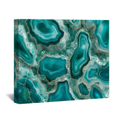 Décoration murale Agates Canvas Wrap - Gemstones