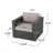 Patio Club Chair Gry + Alu-340659917